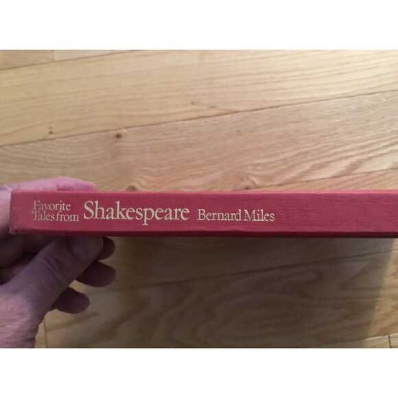 Favorite Tales from Shakespeare Bernard Miles Vintage 1976 Red Hardcover - Picture 7 of 7